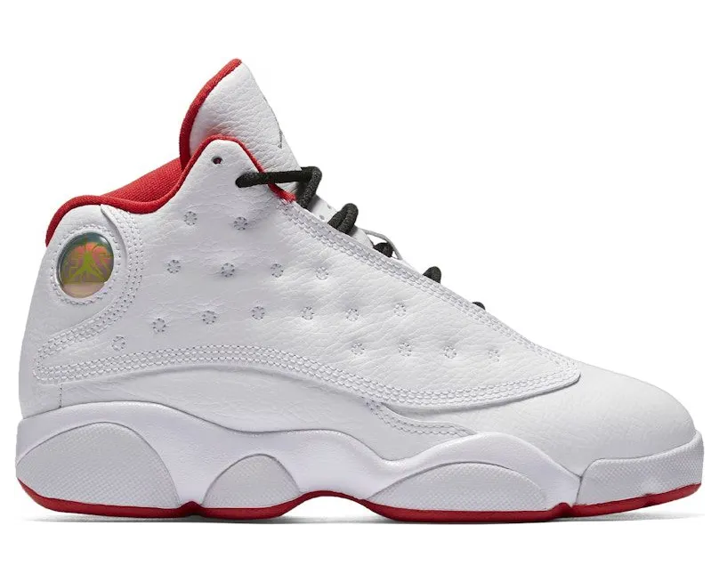 Jordan 13 Retro White University Red Black Metal Silver (414575-103)