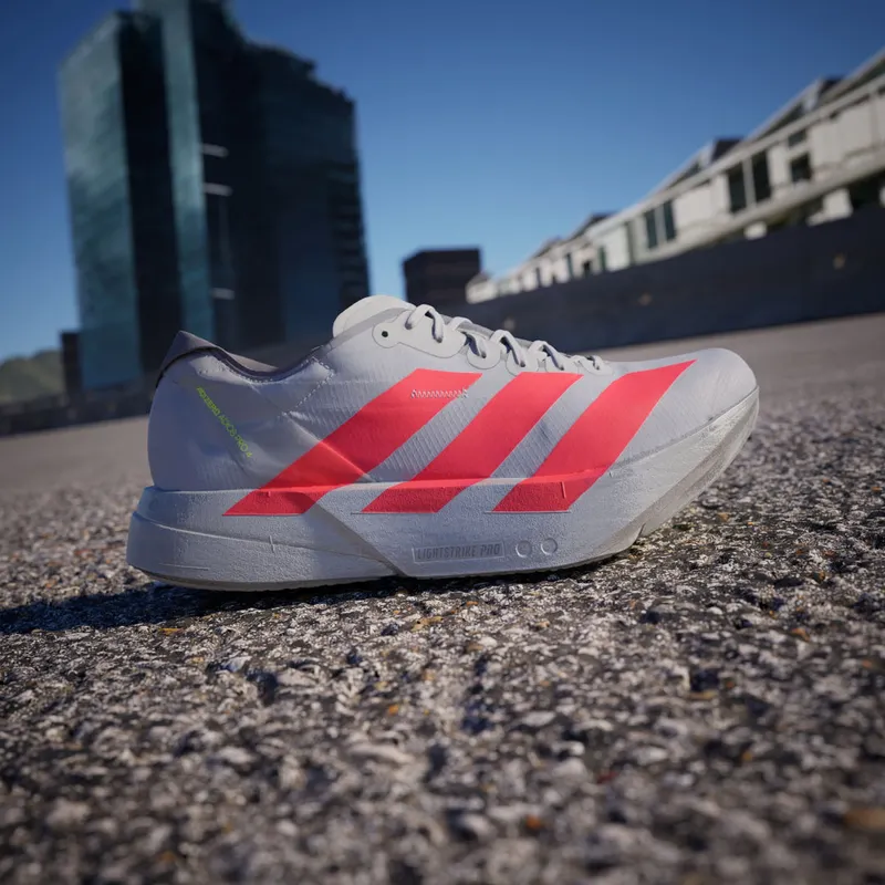 Adidas Adizero Adios Pro 4 Silver Metallic / Lucid Red / Grey (JR6372)