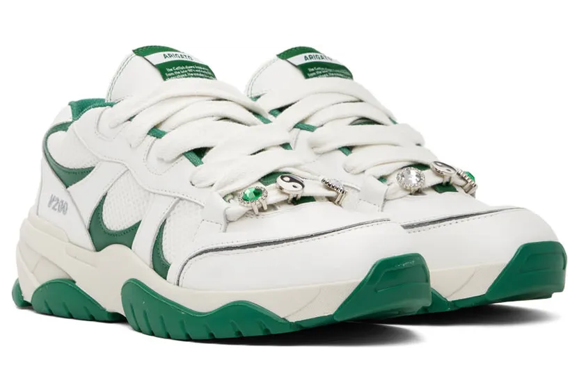 Axel Arigato White & Green Catfish Lo Sneakers (F0051012) (4)