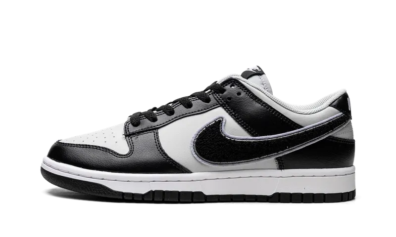 Nike Dunk Low “Chenille Swoosh Black Grey” (DQ7683-001)