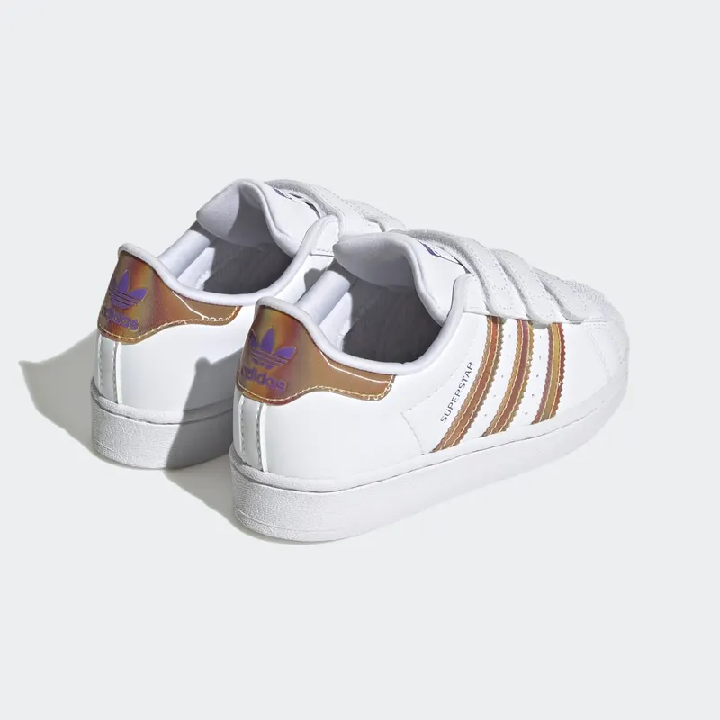Adidas Superstar Cloud White / Cloud White / Purple Rush (HQ4345)