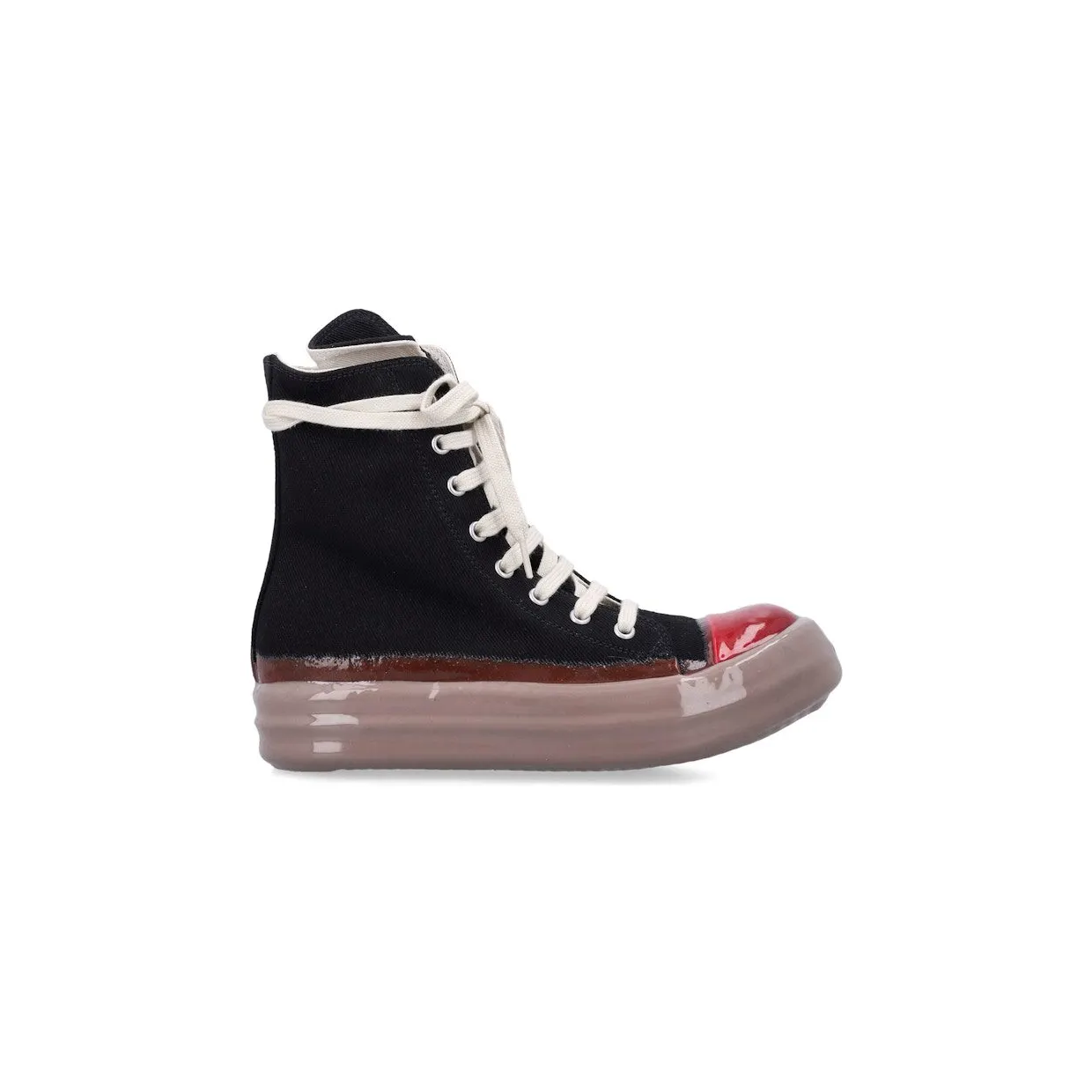 Rick Owens DRKSHDW Sneaks Black Red Dark Beige (DU02E7800 DODP90 3101)