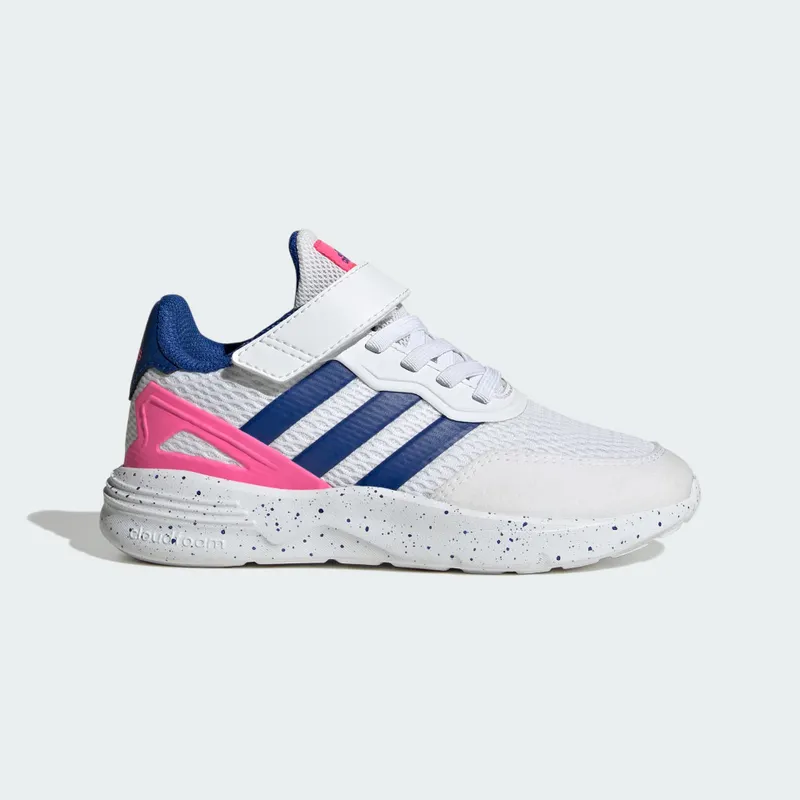 Adidas Nebzed Elastic Lace Top Strap Cloud White / Royal Blue / Lucid Pink (IG7250)