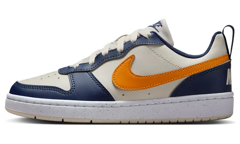 Nike Court Borough Low Recraft Light Orewood Brown Midnight Navy White Orange Peel (DV5456-126)
