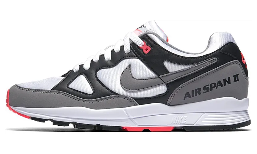 Nike Air Span 2 ‘Hot Coral’ Black/Dust-Solar Red-White (AH8047-005)