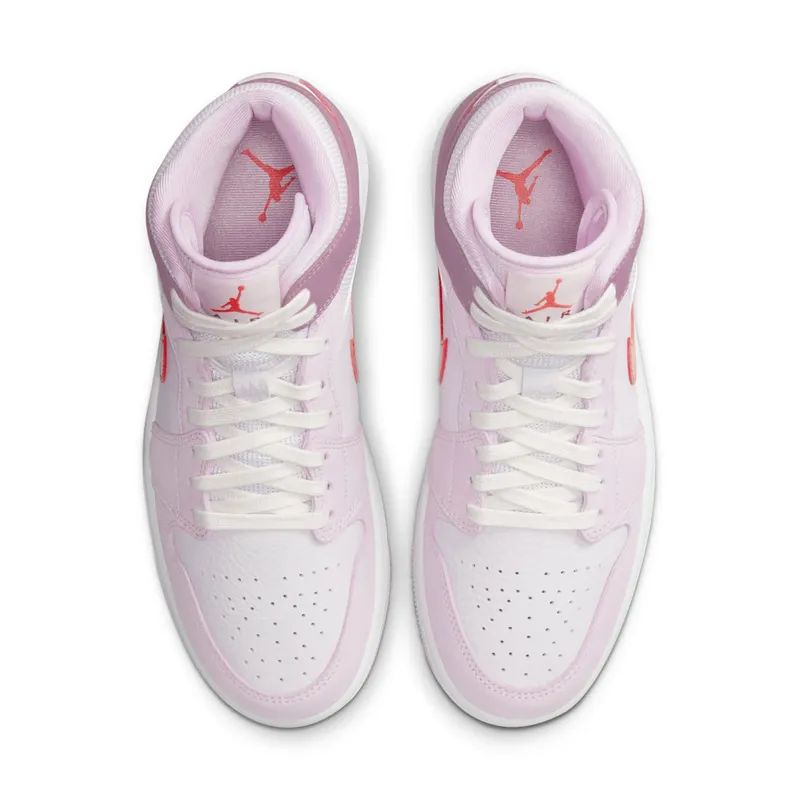Air Jordan 1 Mid Valentines Day Release – “White / Pink / Crimson” (DR0174-500)