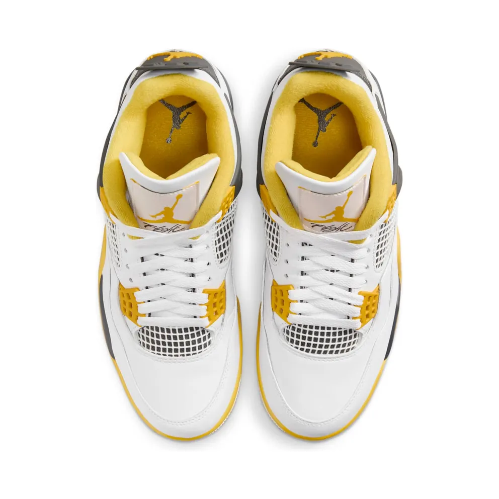 Air Jordan 4 Retro White/Vivid Sulphur/Anthracite/Coconut Milk (AQ9129-101)