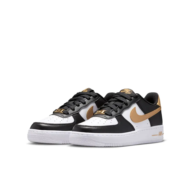 Nike Air Force 1 Low Black White Metallic Gold (CT3839-009)