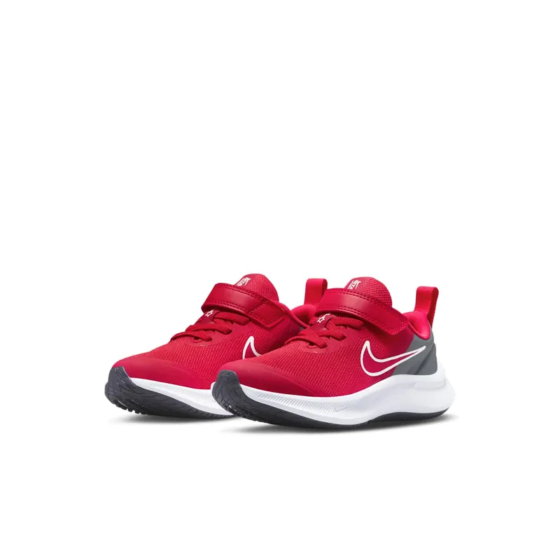 Nike Star Runner 3 Younger Kids’ Red 50% Sustainable Materials (DA2777-607)