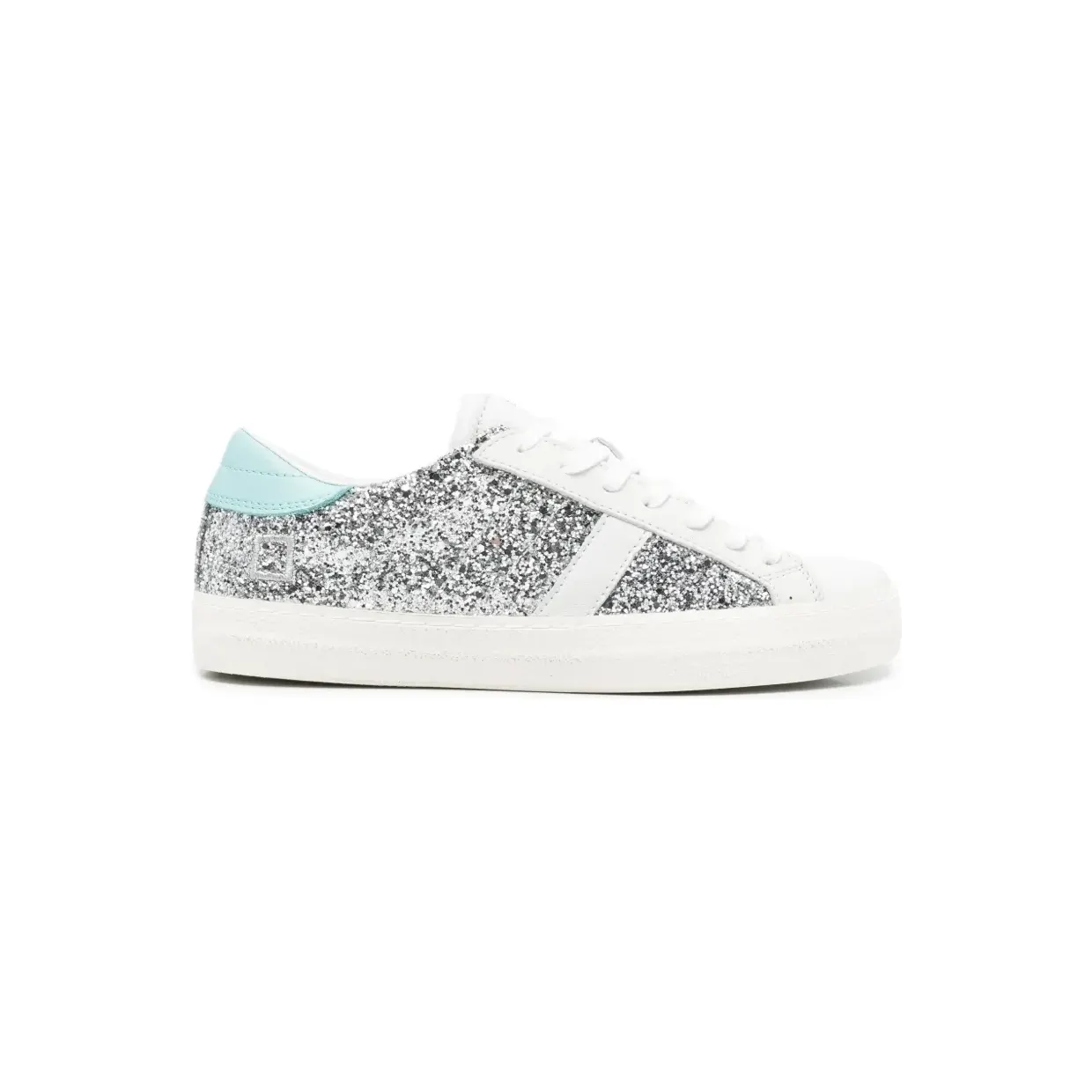 D.A.T.E. Hill Low met glitter “Silver” (W441HLGLSL)