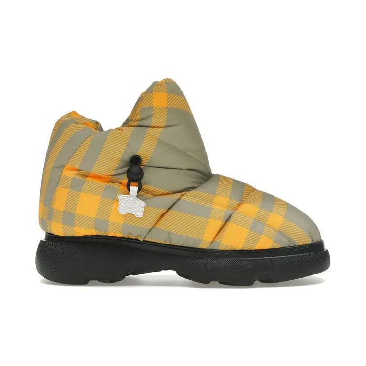 Burberry Check Pillow Boots Yellow Beige (8074743)