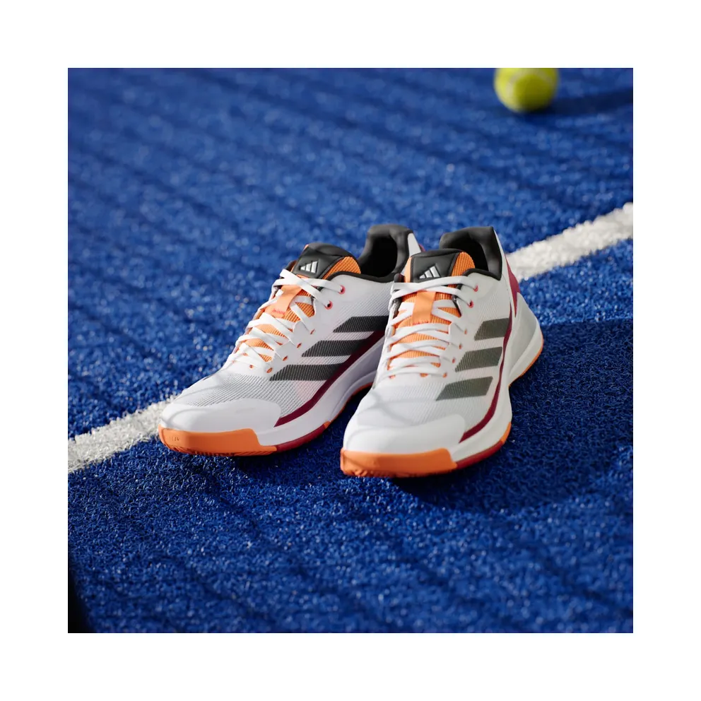 Adidas Crazyquick Padel Cloud White / Core Black / Lucid Orange (JR4647)