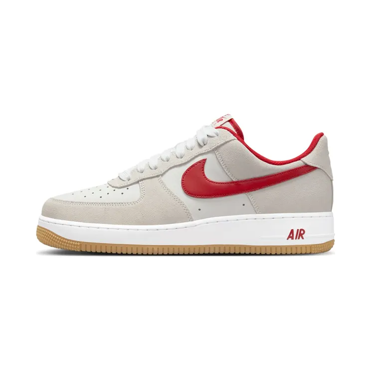 Nike Air Force 1 Low ’07 LV8 “Summit White / White / Gum Yellow / Varsity Red” (IB6388-101)