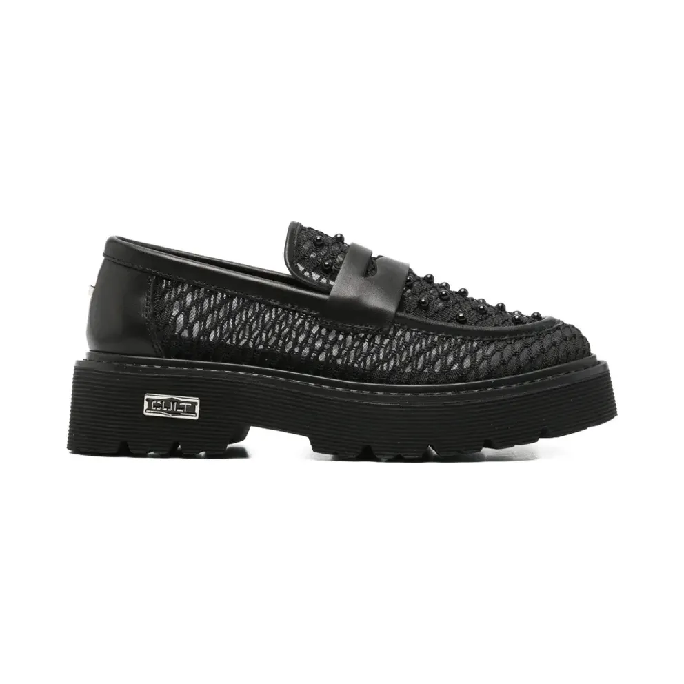 Cult Slash leren with kralen – Black (CLW469500)