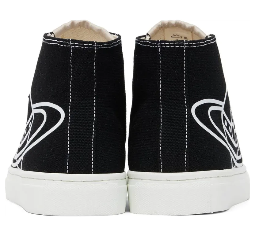 Vivienne Westwood Black Plimsoll High-Top Sneakers (75010001W-W0004-) (2)