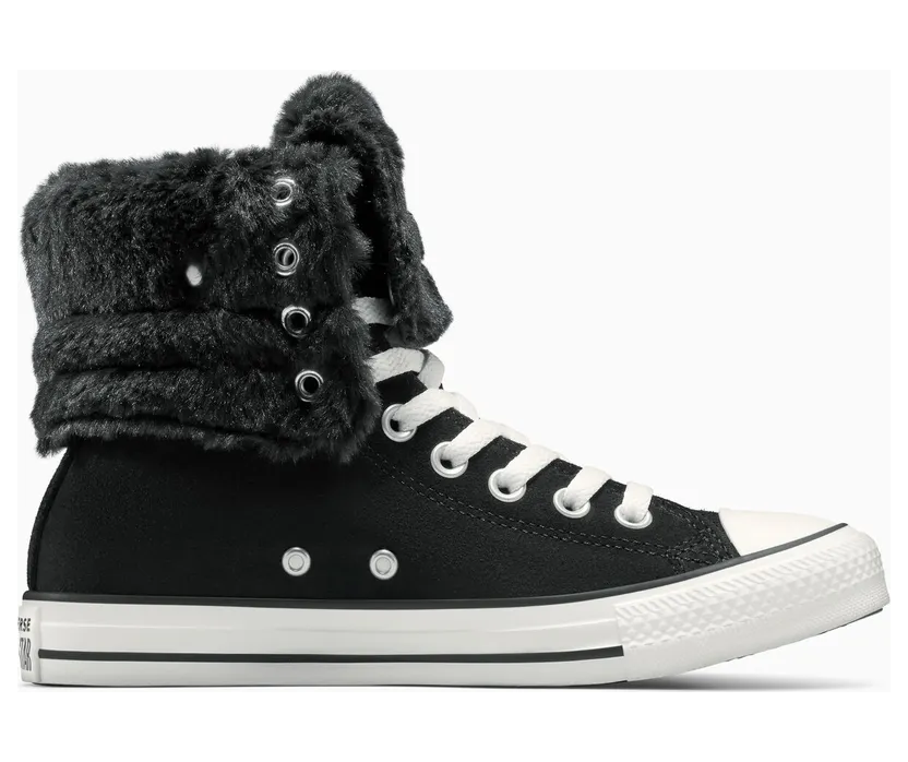 Converse Chuck Taylor All Star Fold Over Hi Black Egret (A15138C)