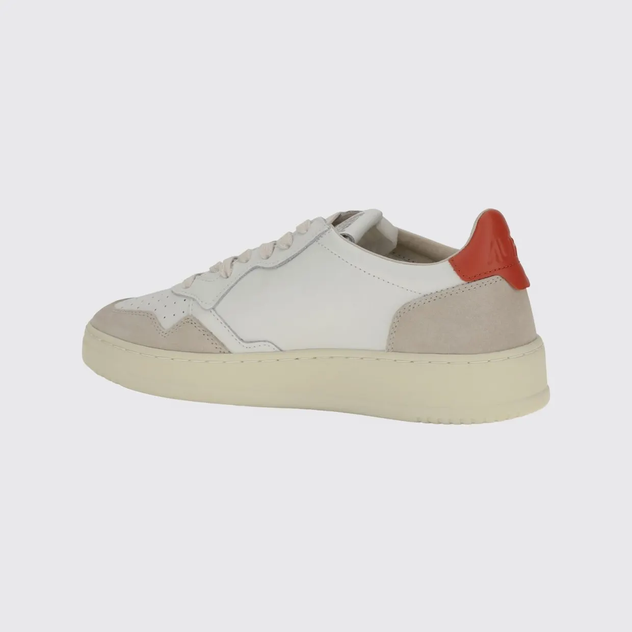 Autry Medalist Low Sneakers in Leather, Suede and Nylon with a Bicolor Design Orange (AULMLS19) (2)