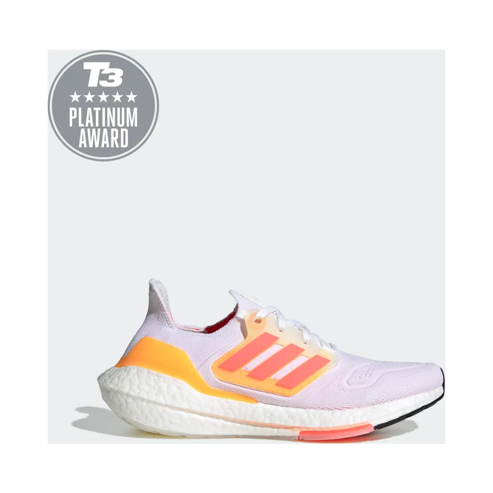 adidas ULTRABOOST 22 Shoes Cloud White / Turbo / Flash Orange (GX5595)