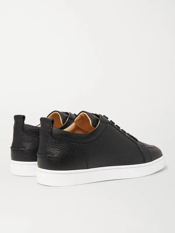 Christian Louboutin Rantulow Full-Grain Leather Sneakers Black (11880255) (4)