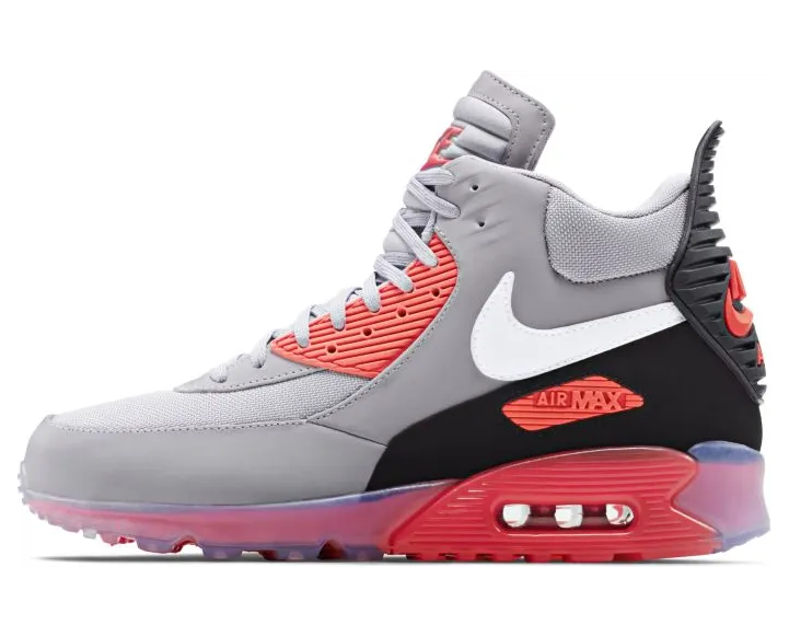 Nike Air Max 90 Sneakerboot Ice Wolf Grey Infrared