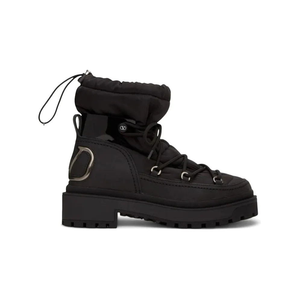 Valentino Garavani V Logo Trekkgirl Ankle Boots Black (WW2S0AF6 DFY 0NO)