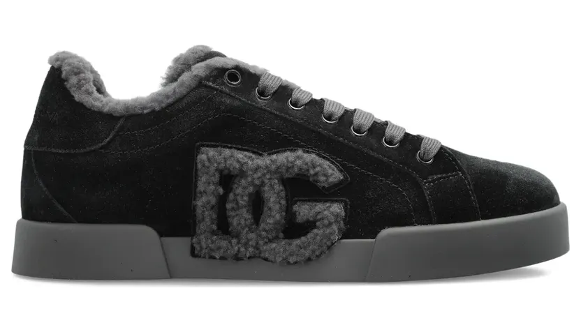 Dolce & Gabbana Portofino Light sneakers in calf leather and shearling CK2374AJ222/T_DOLCE-8W065_500-40