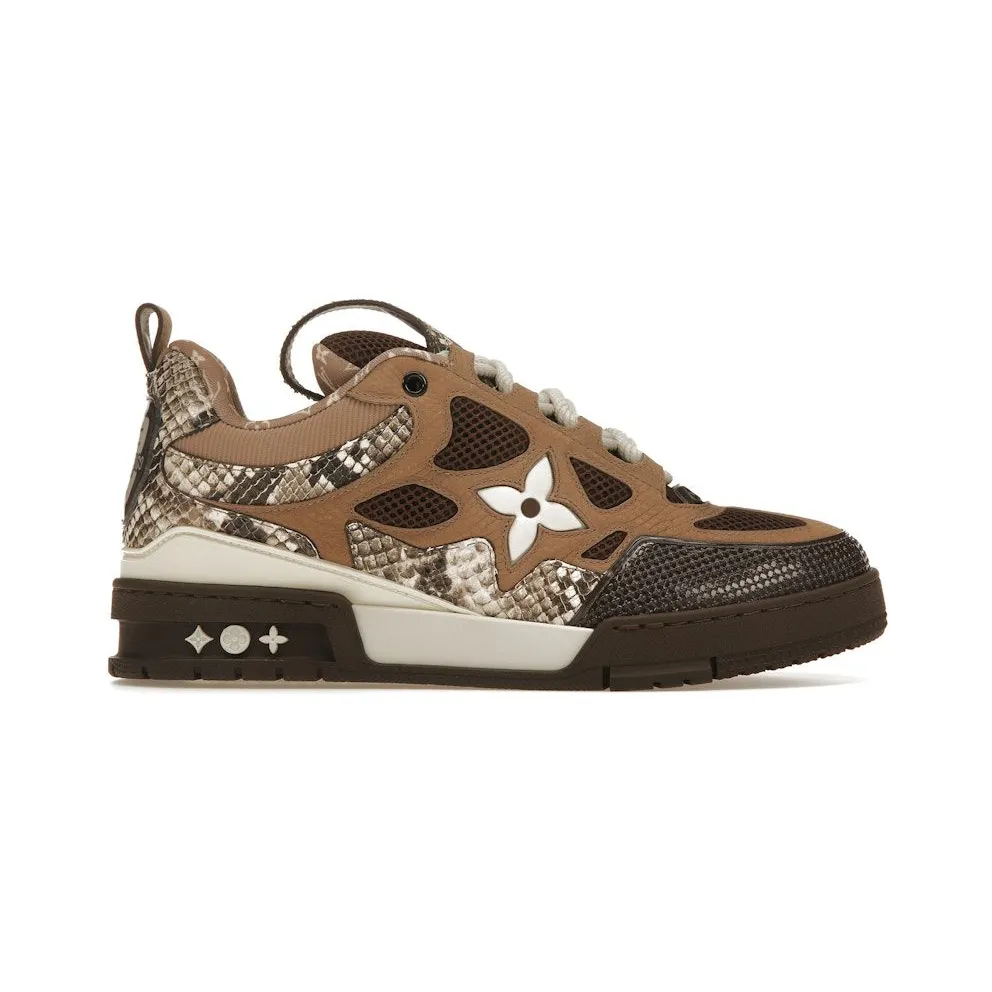 Louis Vuitton Skate Sneaker Brown Snakeskin (1ABMG6)
