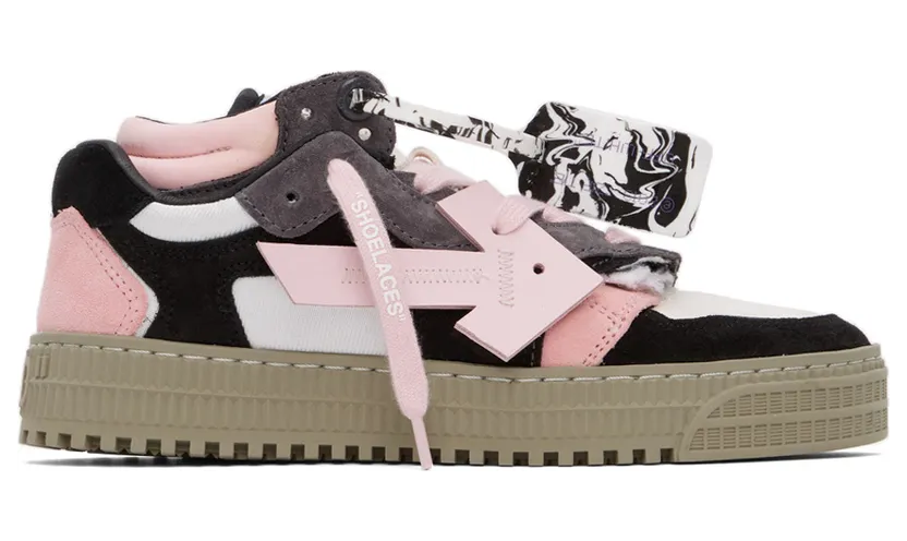 Off-White Black & Pink Floating Arrow Sneakers (OWIA181F21LEA0011030)