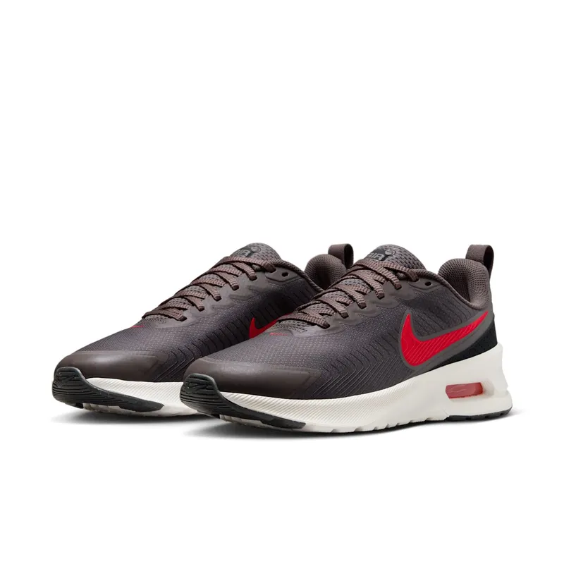 Nike Air Max Nuaxis Cave Stone Flat Pewter Dark Smoke Grey Bright Crimson (FD4329-200)