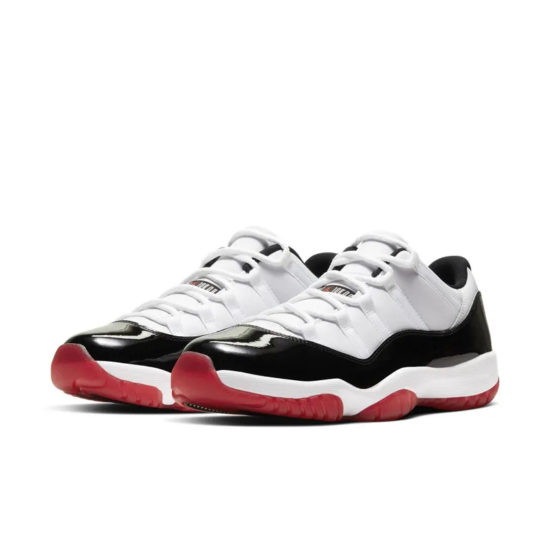 Jordan 11 Retro Low Concord Bred White/Gym Red-Black-True Red (AV2187-160)