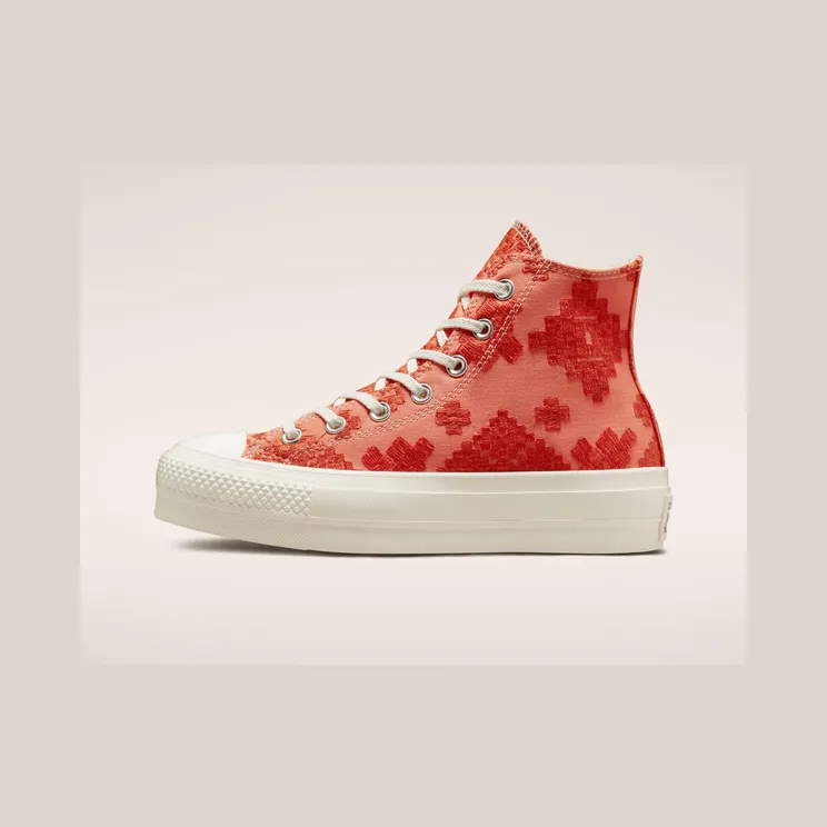 Converse Chuck Taylor All Star Lift Platform Tonal Embroidery Bright Madder/mantra Orange (A02233C)