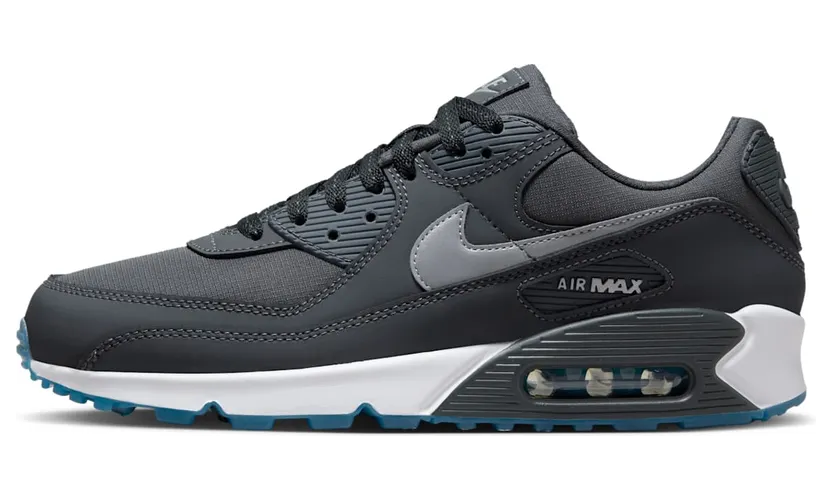 Nike Air Max 90 Reflective Swoosh Anthracite Industrial Blue (FV0381-001)