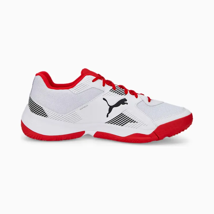 Puma Solarflash II Indoor Sports Shoes Wit/Zwart/Rood (106882-04)