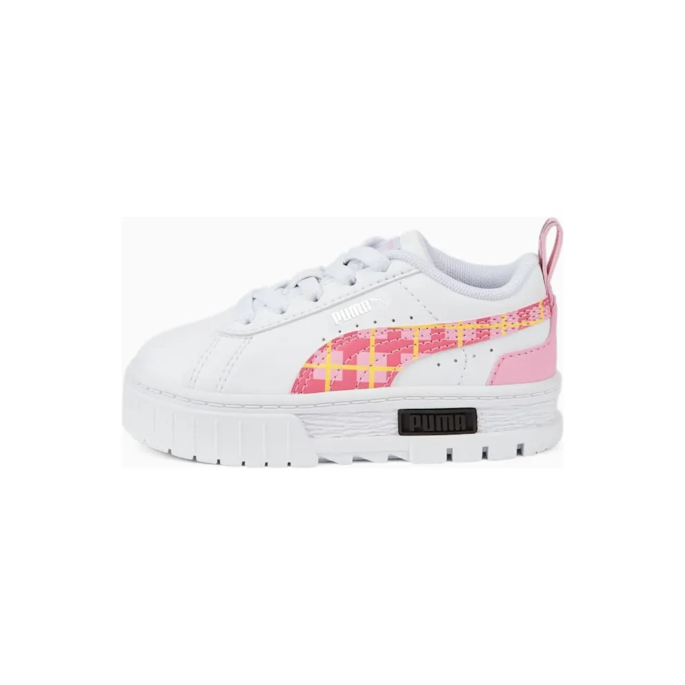 Puma Mayze ’90s Prep with alternatieve sluiting White/Pink/Black (386087-01)
