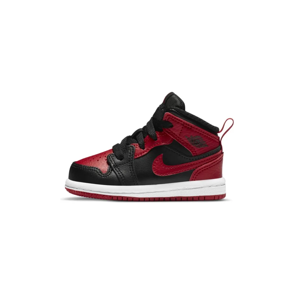 Jordan 1 Mid Banned 2020 (TD) Black/University Red-Black-White (640735-074)