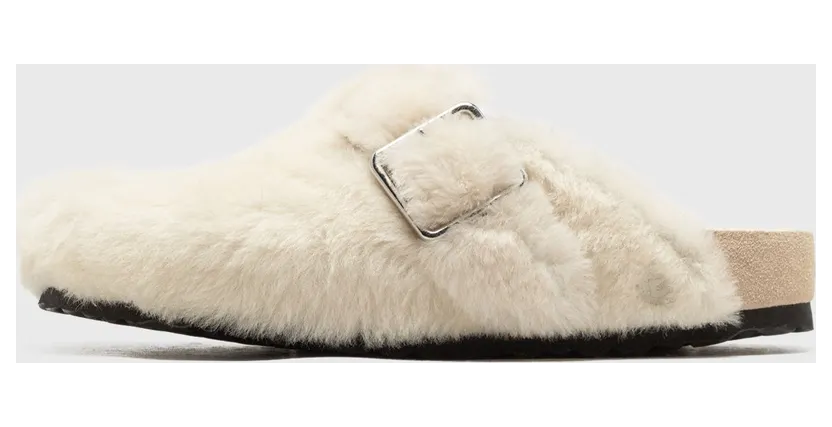 Birkenstock 1774 X Become Berlin Boston Shearling 1774 White