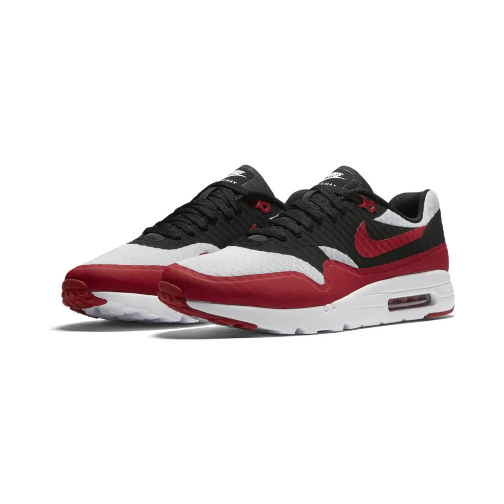 Nike Air Max 1 Ultra Pure Platinum Black Gym Red Pure Platinum/Black-White-Gym Red (819476-005)