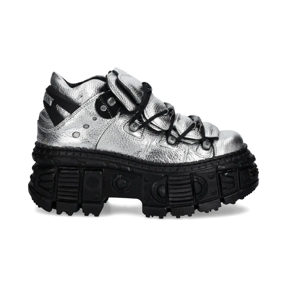 NEW ROCK Metallische Plateau- – Grey (M106WALLC16)