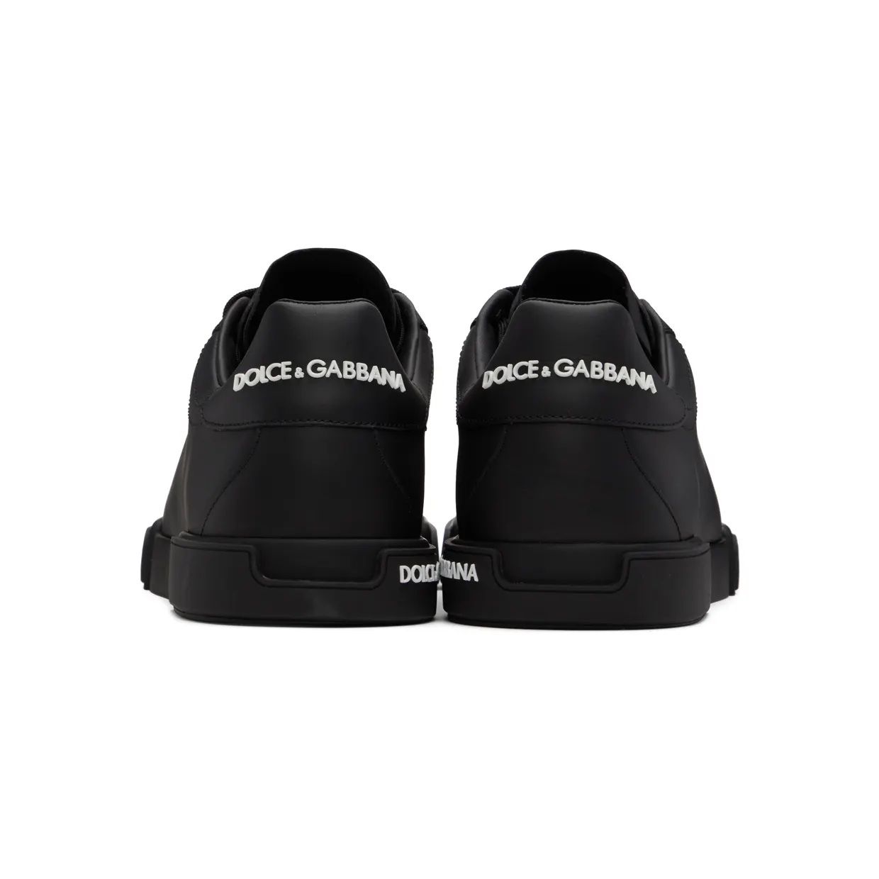 Dolce & Gabbana White Nappa Portofino Sneakers (CS1774 AA335) (2)