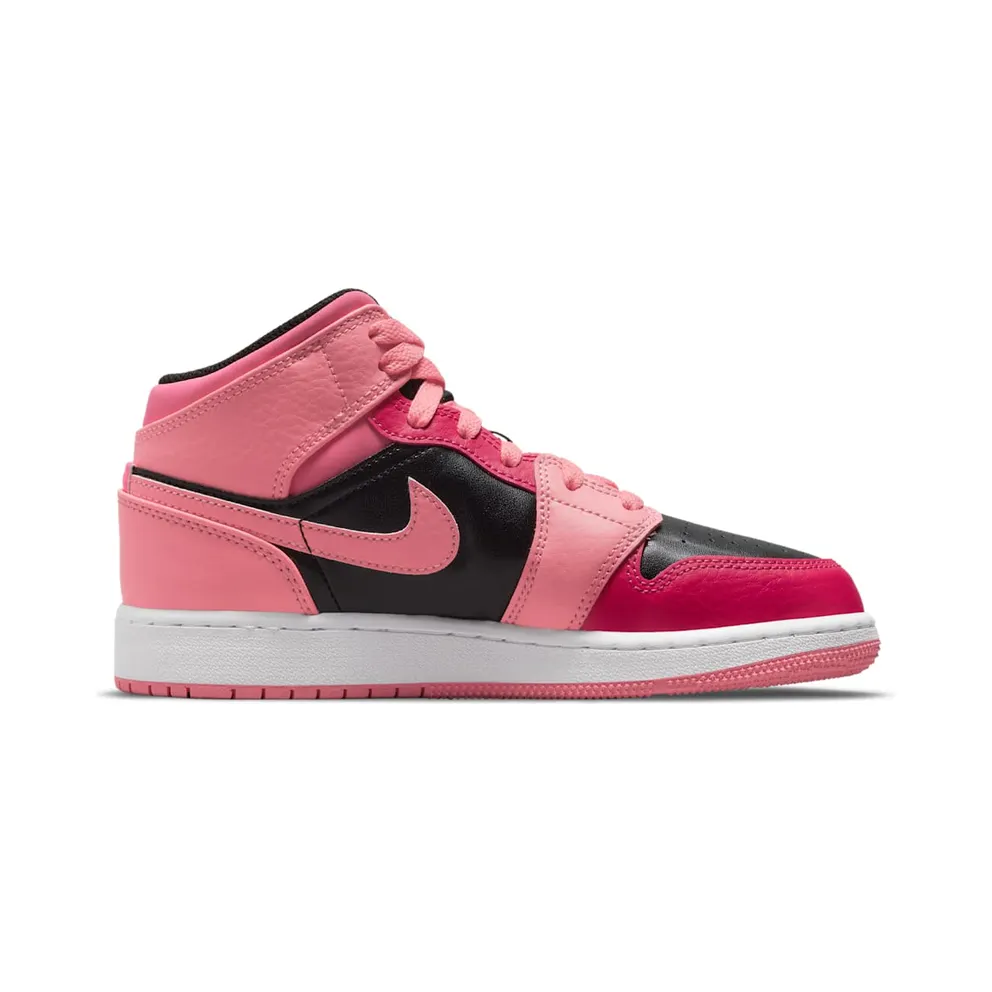 Air Jordan 1 Mid Coral Rush Pink (GS) (554725-662)