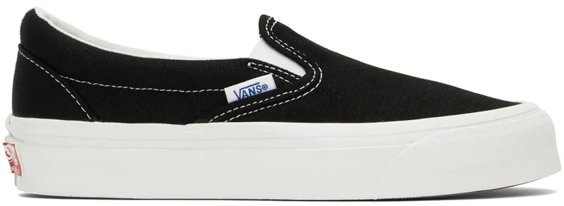 Vans Black OG Classic Slip-On Sneakers (VN0A45JK1WX1)
