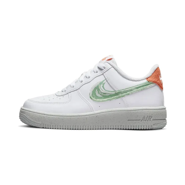 Nike Air Force 1 “White / Orange Trance / Sail / Enamel Green” (DX3067-100)