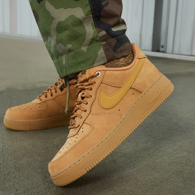 Nike Air Force 1 Low ’07 WB Flax Wheat Gum Light Brown (FZ7372-200)