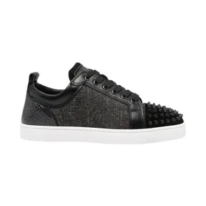 Christian Louboutin Louis Junior Spikes Orlato Black Mat (3240302-B026)