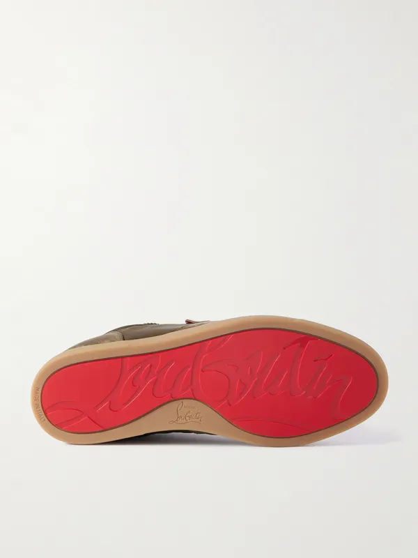 Christian Louboutin Tutti Rui Suede and Shell Brown (3250271)