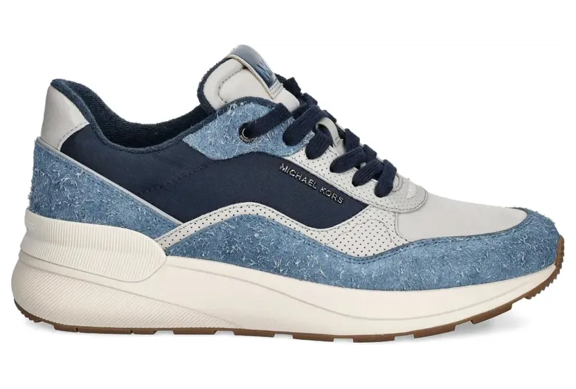 Michael Kors Trevor Sneakers mit Jeanseinsätzen – Blau (42R5TRFS2D)