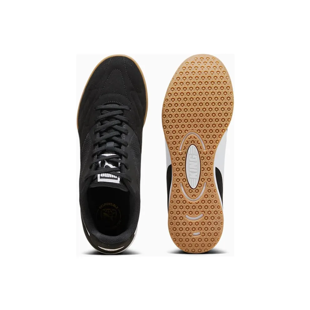 Puma King Top IT Black White Gum (107349-01)