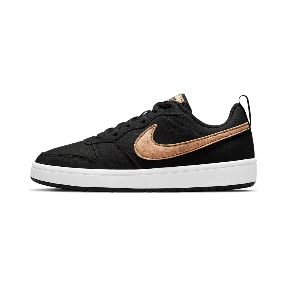 Nike Court Borough Low 2 Canvas Black Praline (GS) (DC7949-001)