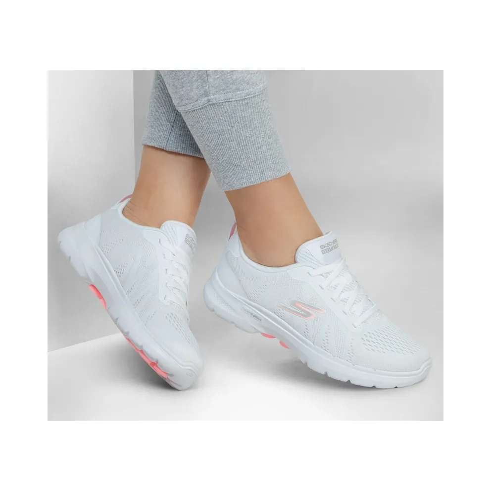 Skechers GO Walk 6 Sky Wind “White / Pink (124623 Wpk)” (124623WPK)