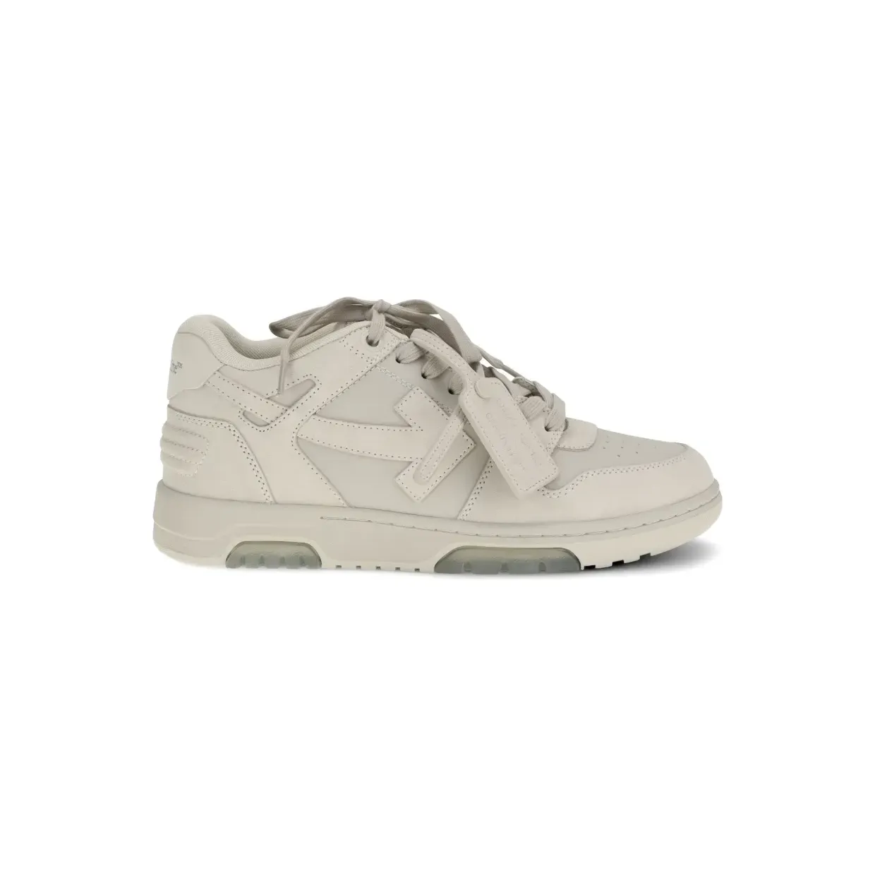 Off-White Out Of Office met pijldetail “Grey” (OMIA189S26LEA0046F08)